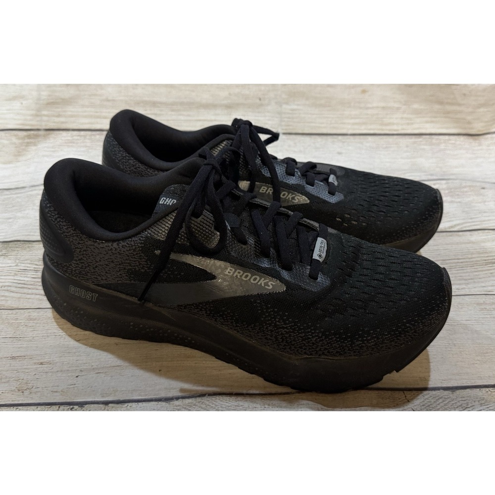 Mens Black Brooks Ghost 16 GORE TEX Running Shoes Sz 10 M